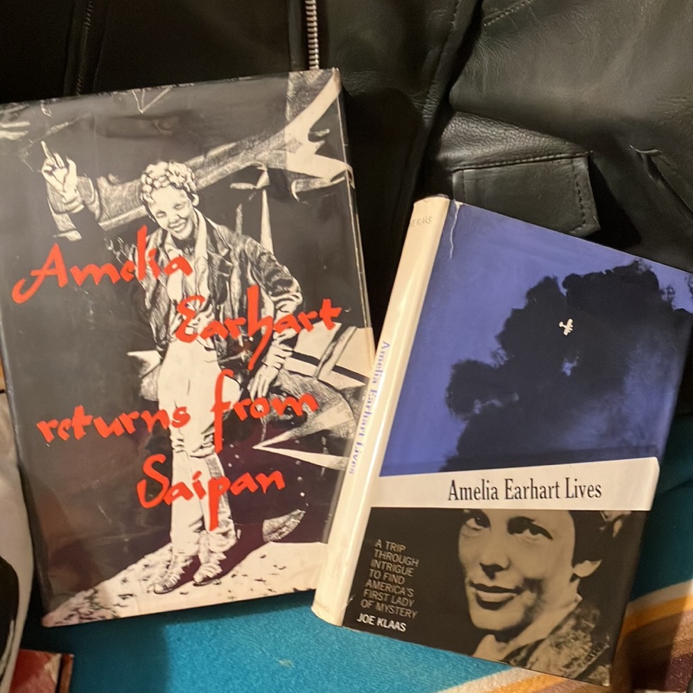 TWO FIRST EDITION  AMELIA EARHART BOOKS HARDCOVER WITH JACKET